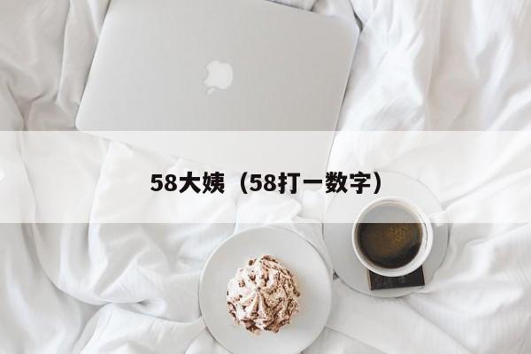 58大姨(58打一数字)