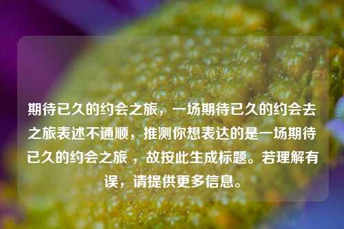 期待已久的约会之旅,一场期待已久的约会去之旅表述不通顺,推测你想表达的是一场期待已久的约会之旅 ,故按此生成标题。若理解有误,请提供更多信息。