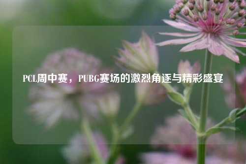 PCL周中赛,PUBG赛场的激烈角逐与精彩盛宴