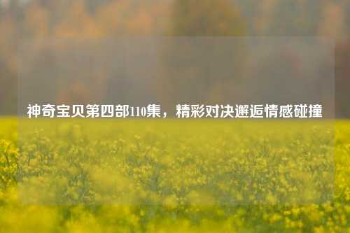 神奇宝贝第四部110集,精彩对决邂逅情感碰撞