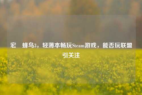 宏碁蜂鸟3,轻薄本畅玩Steam游戏,能否玩联盟引关注