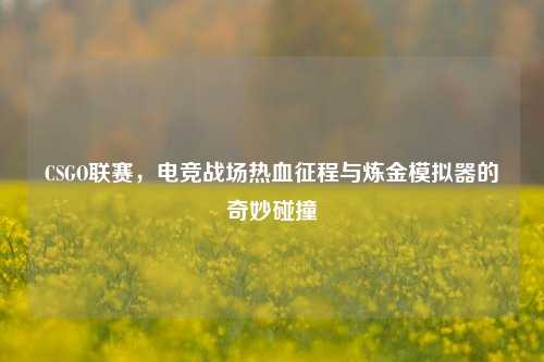 CSGO联赛,电竞战场热血征程与炼金模拟器的奇妙碰撞