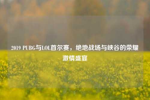 2019 PUBG与LOL首尔赛,绝地战场与峡谷的荣耀激情盛宴