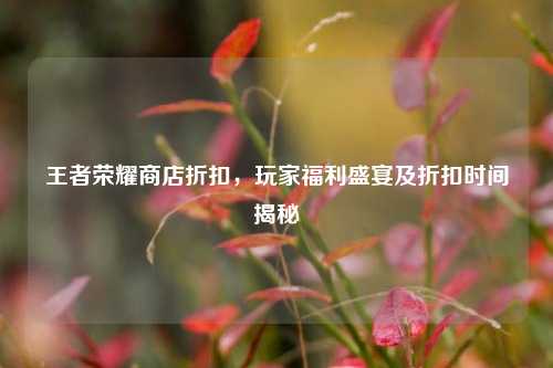 王者荣耀商店折扣,玩家福利盛宴及折扣时间揭秘
