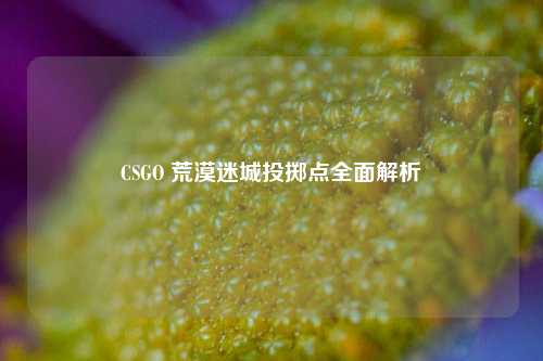 CSGO 荒漠迷城投掷点全面解析