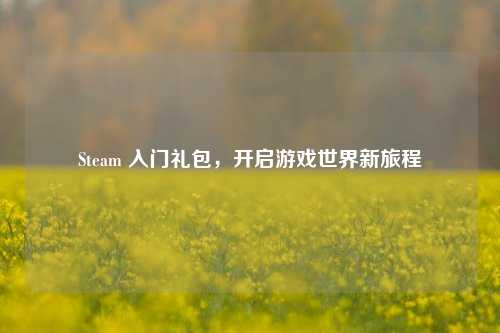 Steam 入门礼包,开启游戏世界新旅程