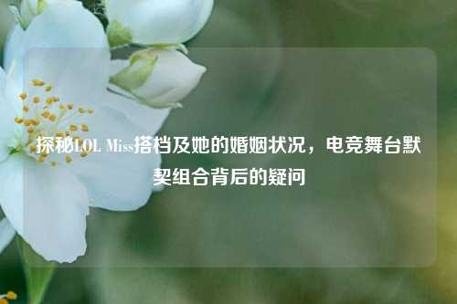探秘LOL Miss搭档及她的婚姻状况,电竞舞台默契组合背后的疑问