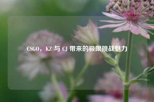 CSGO,KZ 与 CJ 带来的极限挑战魅力