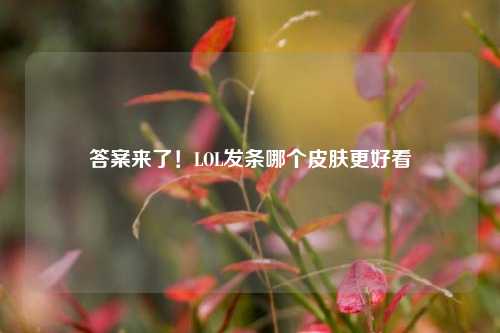 答案来了!LOL发条哪个皮肤更好看