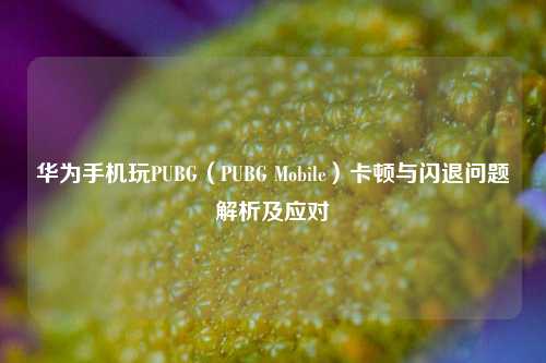 华为手机玩PUBG(PUBG Mobile)卡顿与闪退问题解析及应对