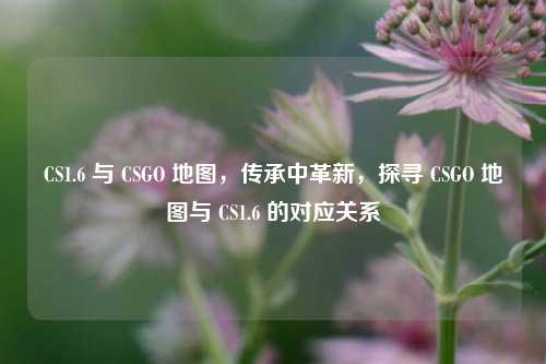 CS1.6 与 CSGO 地图,传承中革新,探寻 CSGO 地图与 CS1.6 的对应关系