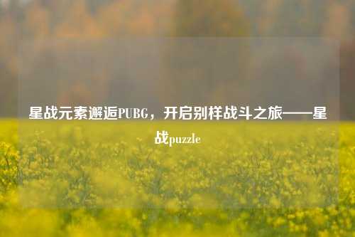 星战元素邂逅PUBG,开启别样战斗之旅——星战puzzle