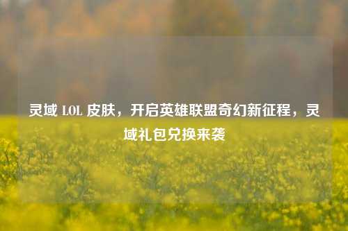 灵域 LOL 皮肤,开启英雄联盟奇幻新征程,灵域礼包兑换来袭