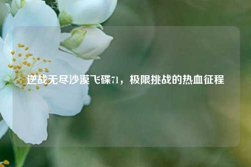 逆战无尽沙漠飞碟71,极限挑战的热血征程