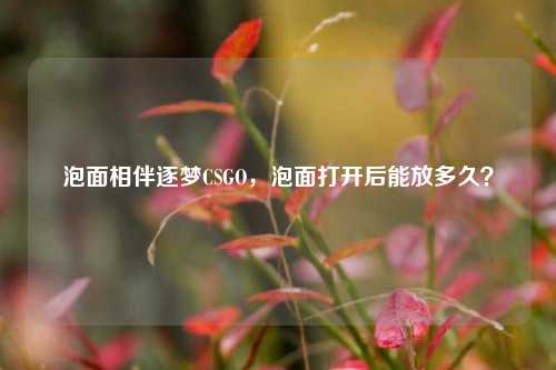 泡面相伴逐梦CSGO,泡面打开后能放多久?