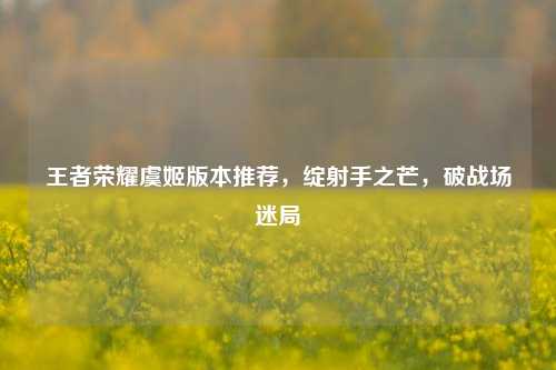 王者荣耀虞姬版本推荐,绽射手之芒,破战场迷局
