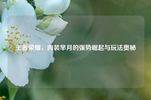 王者荣耀,肉装芈月的强势崛起与玩法奥秘