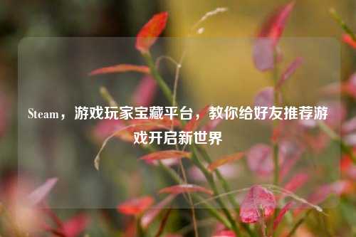 Steam,游戏玩家宝藏平台,教你给好友推荐游戏开启新世界