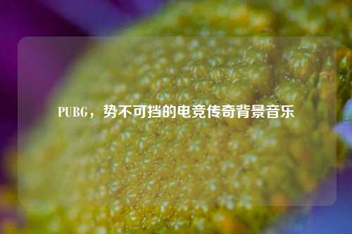 PUBG,势不可挡的电竞传奇背景音乐