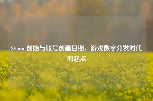 Steam 创始与账号创建日期,游戏数字分发时代的起点