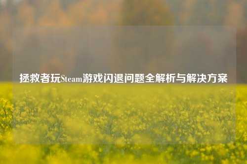 拯救者玩Steam游戏闪退问题全解析与解决方案